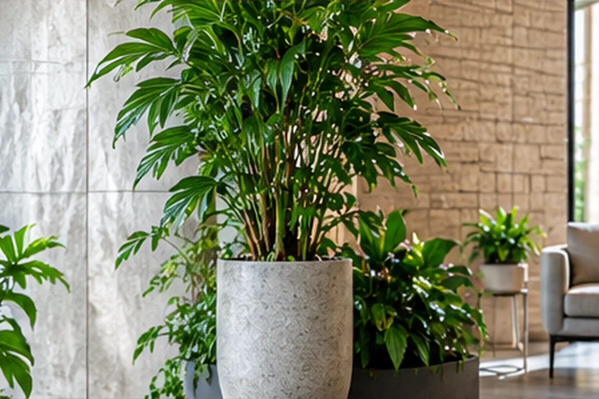 大型観葉植物の設置イメージ